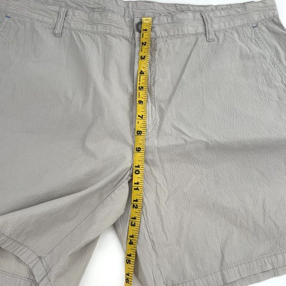 Mens 40 Rodd & Gunn Reef Fit Beige Cotton Elastane Stretch 7" Shorts Grey - Picture 7 of 8